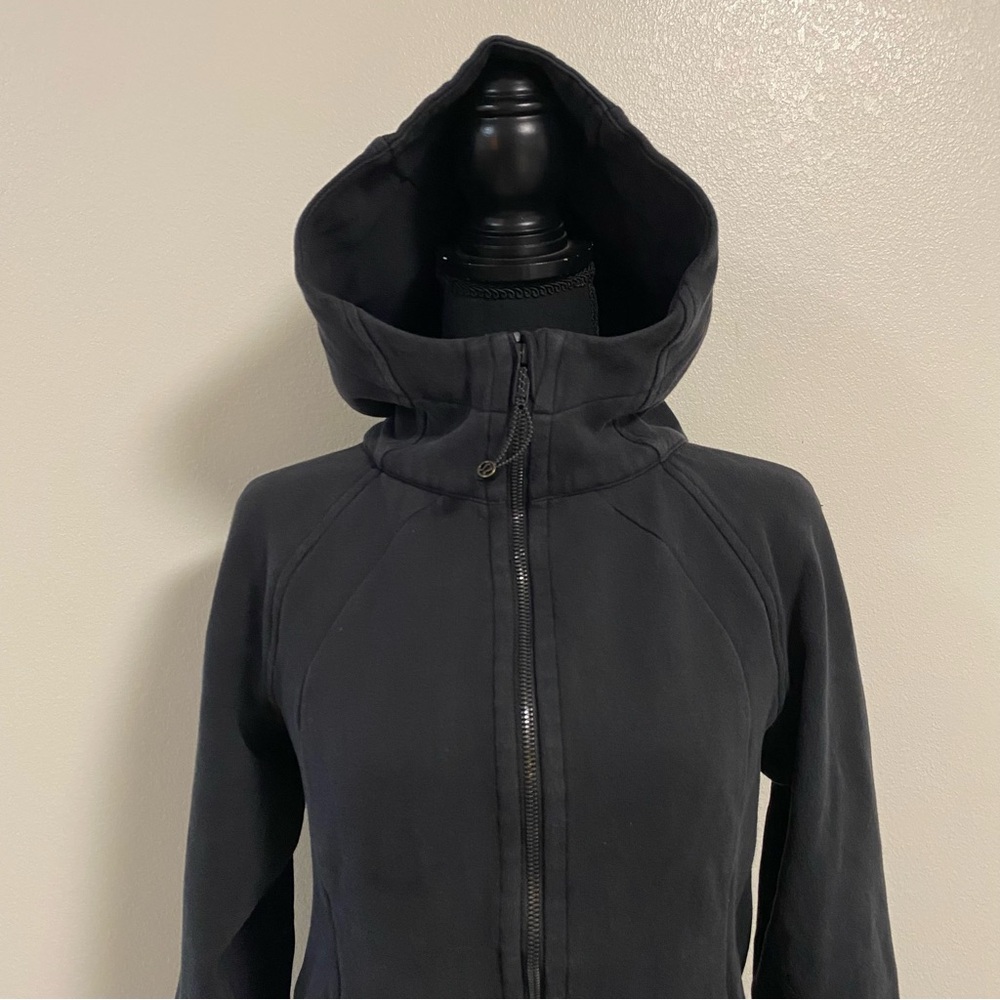 Lululemon Jacket Women’s Size 6 Black Scuba Hoodie Jacket- Wash wear - Picture 3 of 16